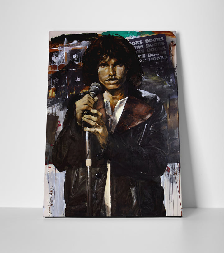 Jim Morrison Painting Poster or Canvas Wall Art