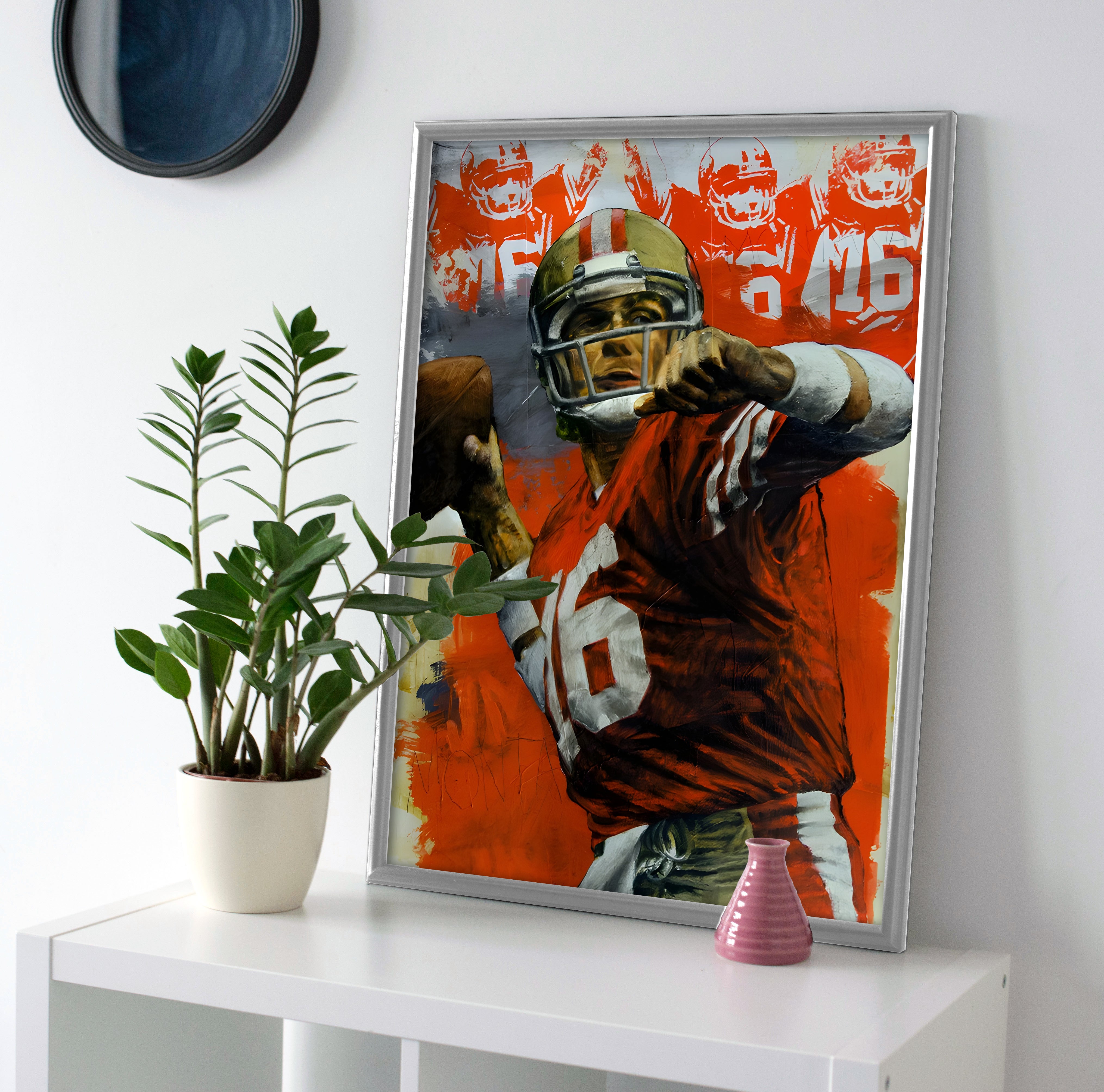 Joe Montana Art Painting Poster or Canvas Wall Art