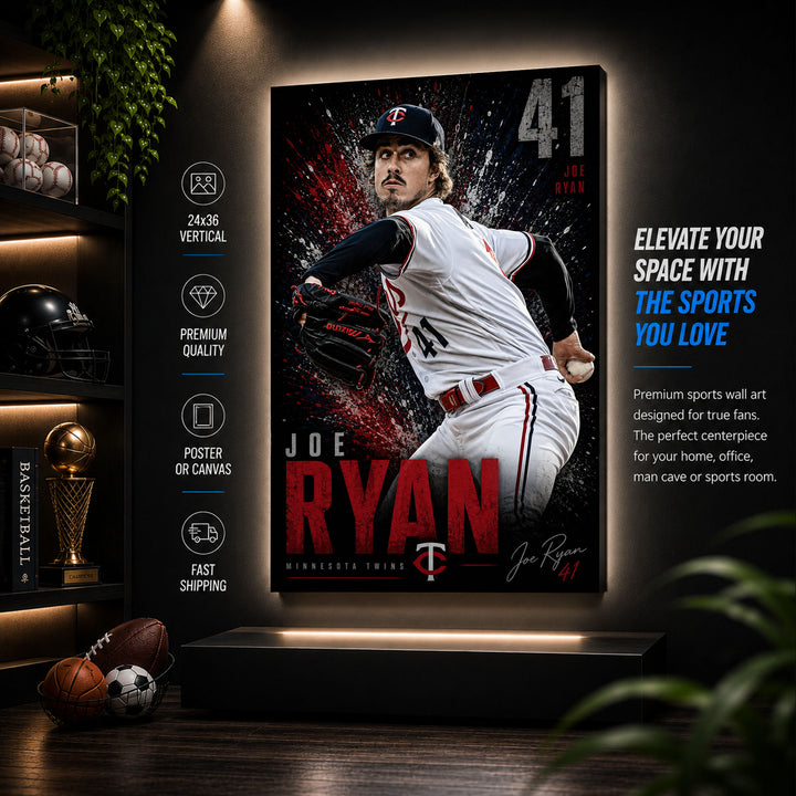 Joe Ryan Twins Poster or Canvas Wall Art