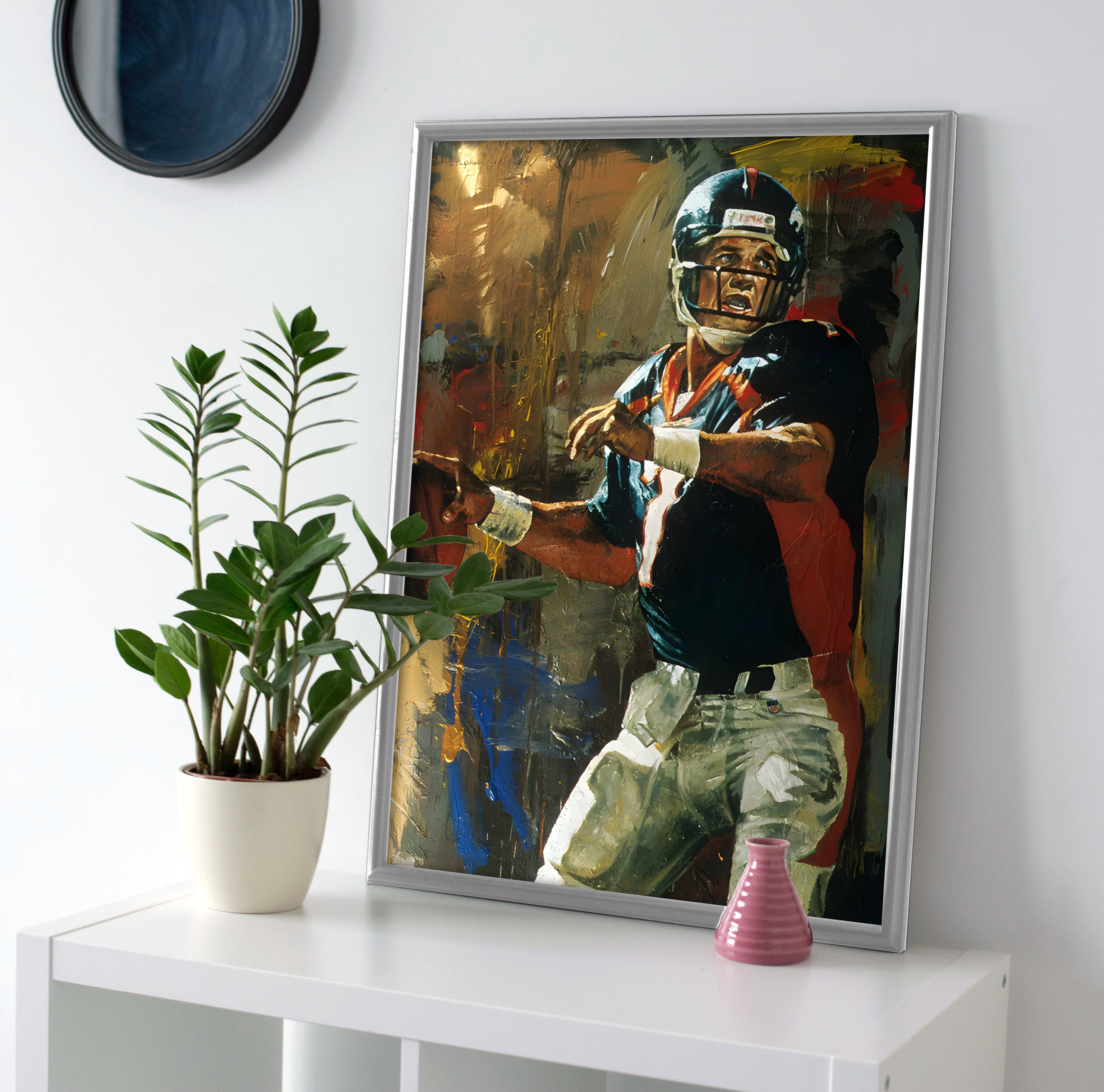 John Elway Painting Poster or Canvas Wall Art