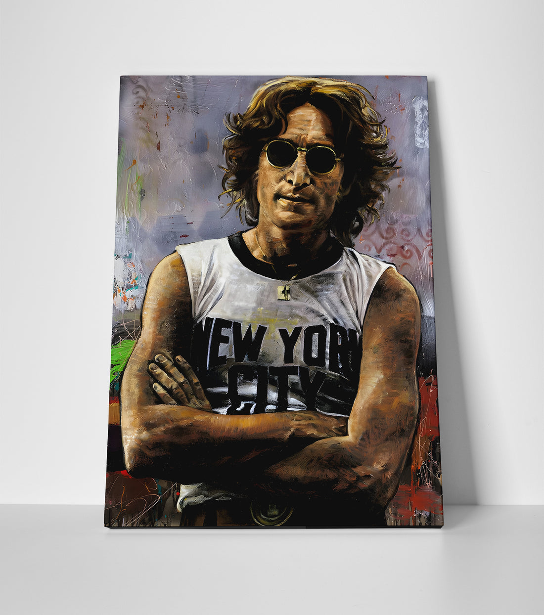 John Lennon Painting Poster or Canvas Wall Art