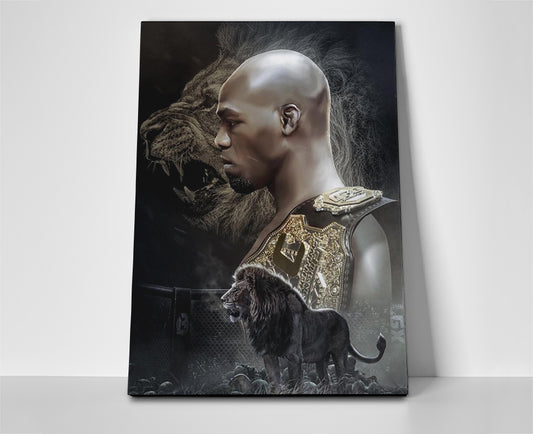 jon jones poster canvas wall art ufc painting artwork