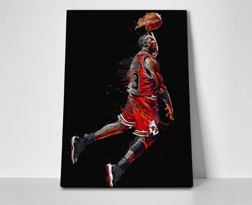 michael jordan poster canvas wall art painting artwork