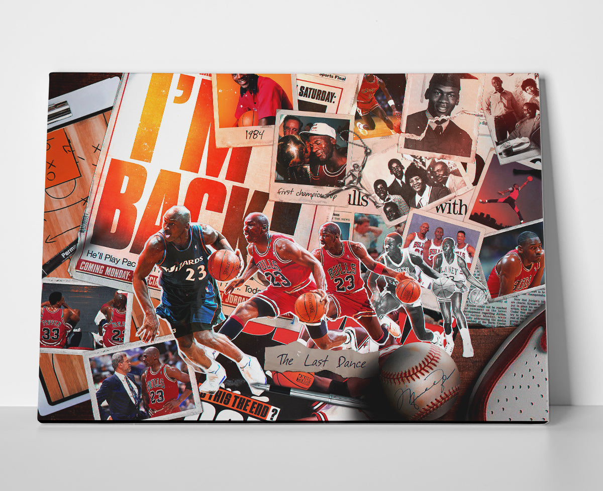 Michael Jordan poster canvas wall art