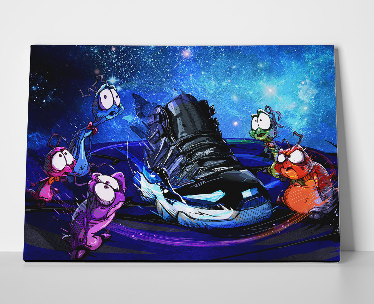 Air Jordan Shoes Poster or Wrapped Canvas