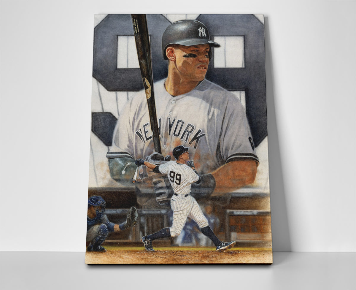 aaron judge poster canvas wall art painting artwork