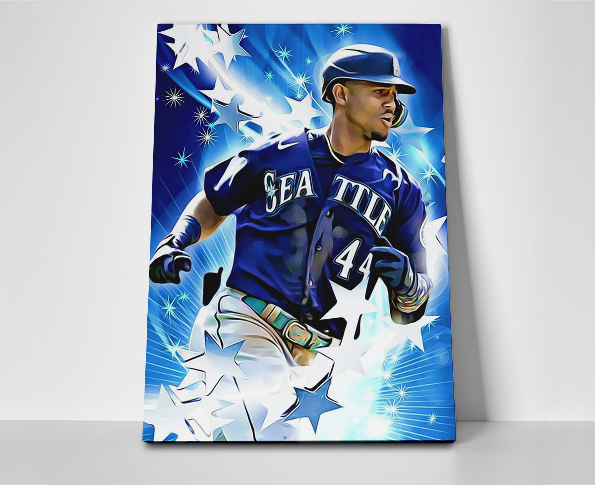 julio rodriguez mariners poster canvas wall art painting decor mlb baseball