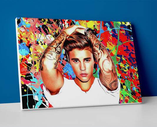 justin bieber Painting poster canvas wall art artwork