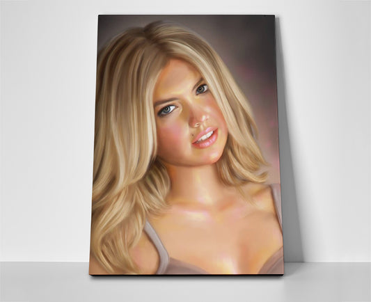 Kate Upton Painting poster canvas artwork wall art