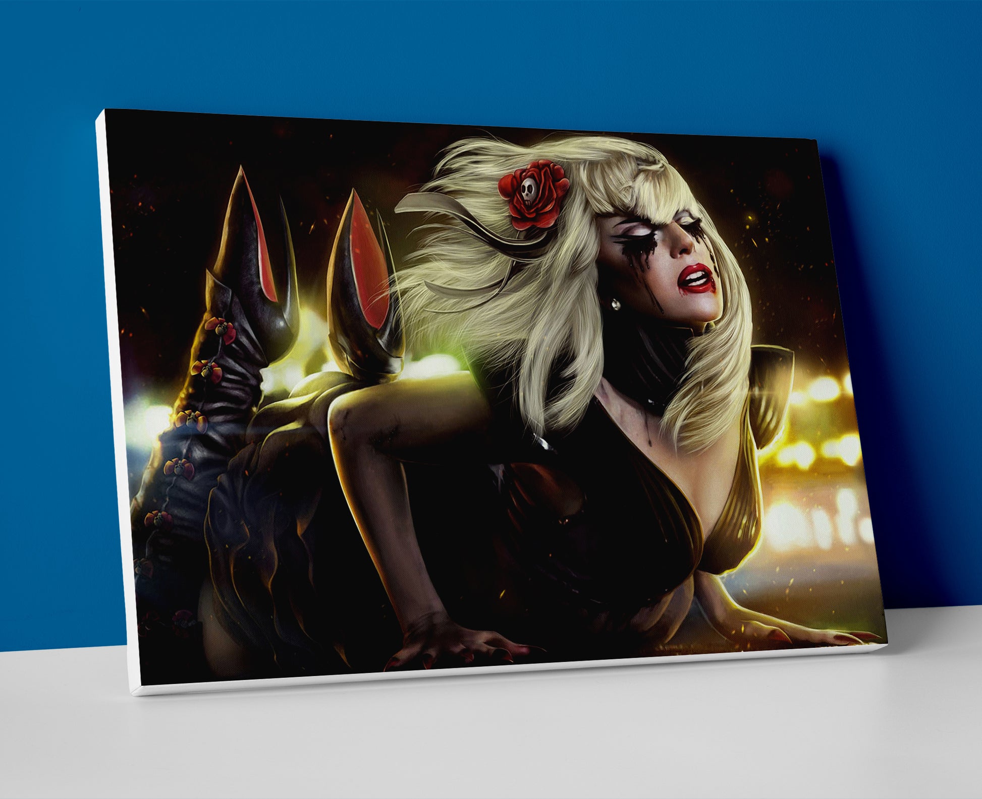 lady gaga poster canvas painting wall art artwork