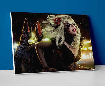 lady gaga poster canvas painting wall art artwork