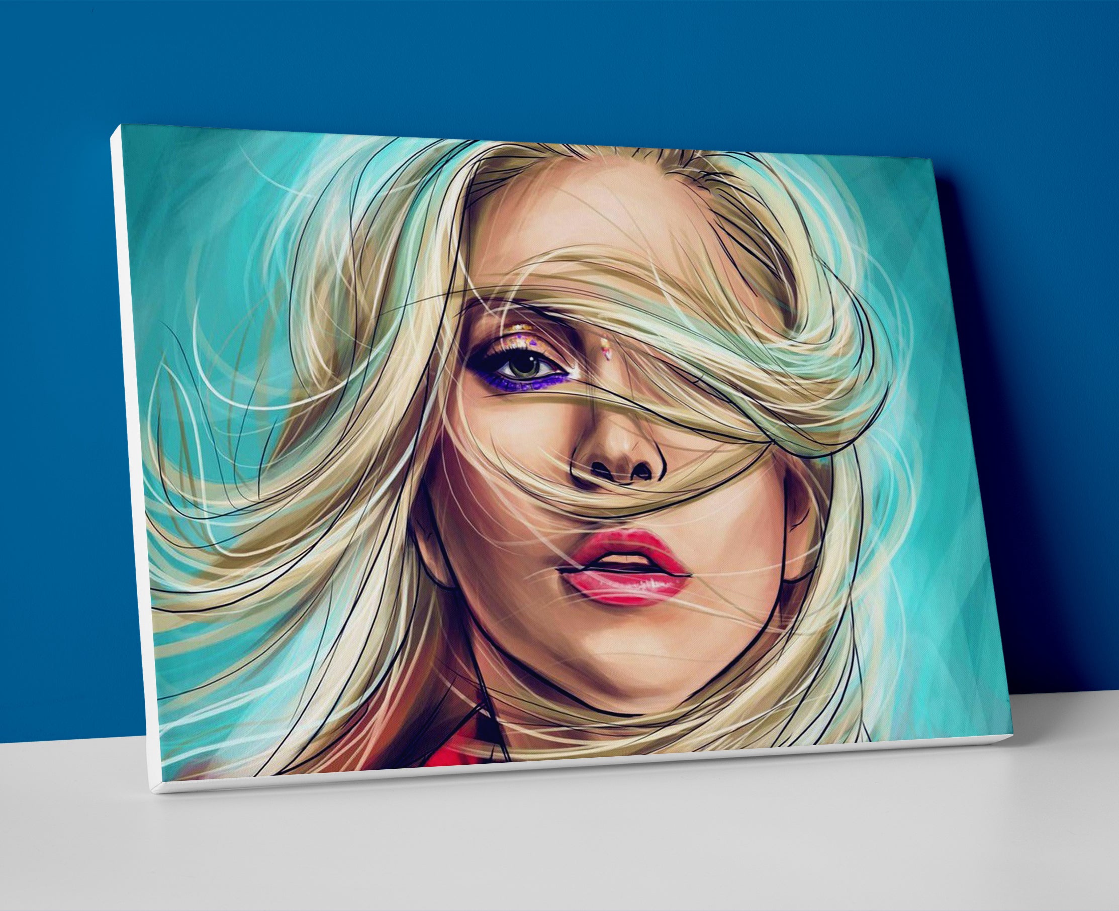 lady gaga poster canvas painting wall art artwork