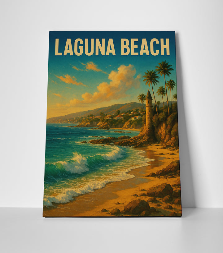 laguna beach poster canvas wall art decor print