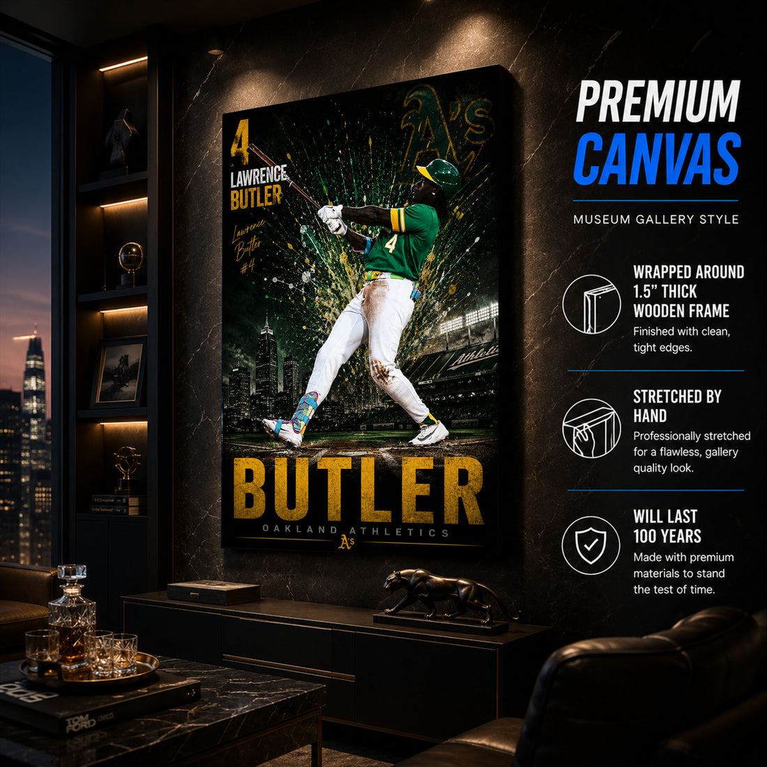 Lawrence Butler Athletics Poster or Canvas Wall Art
