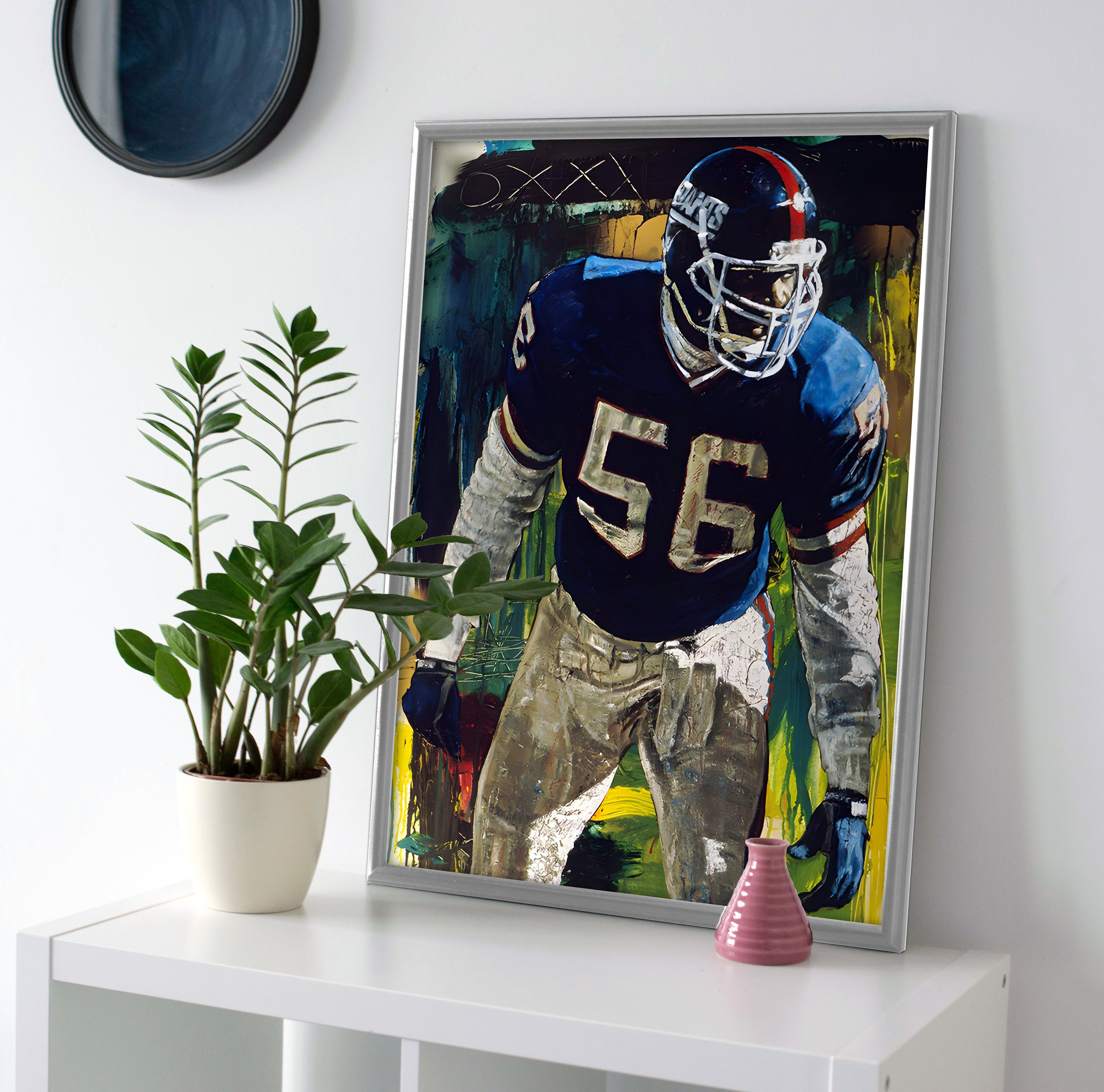 Lawrence Taylor Painting Poster or Canvas Wall Art