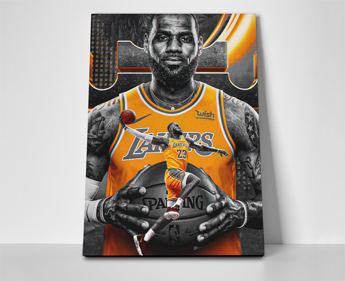 Lebron James poster canvas