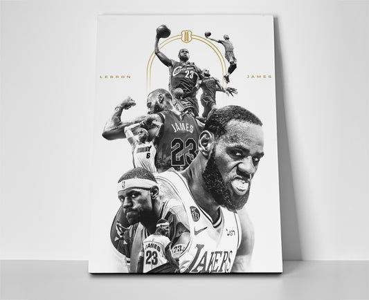 Lebron James poster canvas