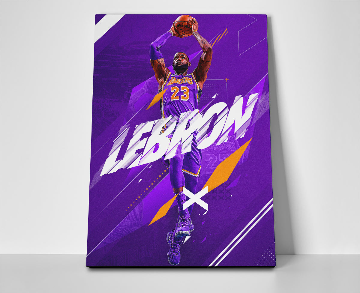 Lebron James poster canvas