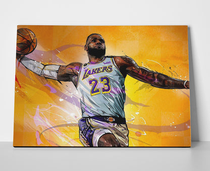 Lebron James poster canvas