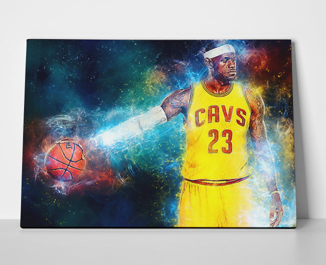 Lebron James poster canvas