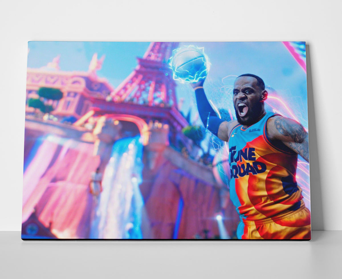 Lebron James poster canvas space jam