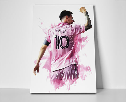 Lionel Messi Miami Poster canvas wall art fc artwork painting
