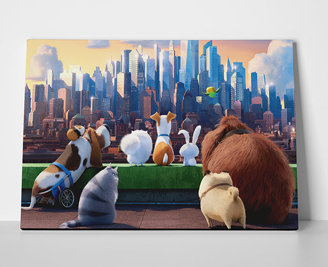 Life of Pets Movie Poster canvas