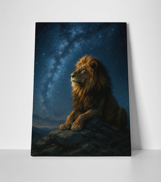 lion wall art poster canvas