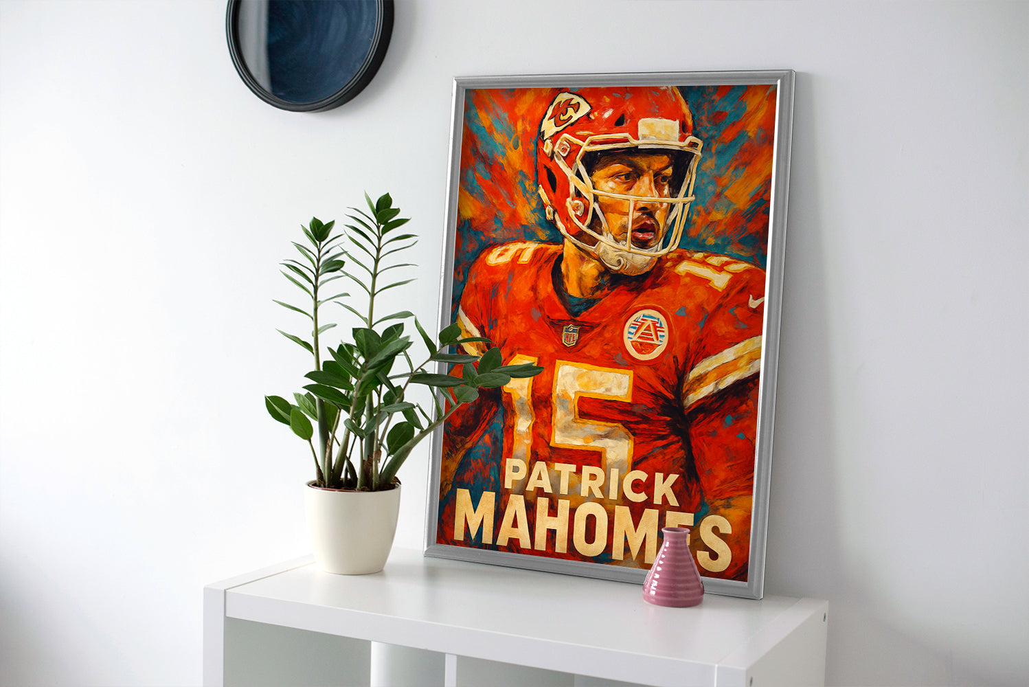 Patrick Mahomes Art Poster or Wrapped Canvas