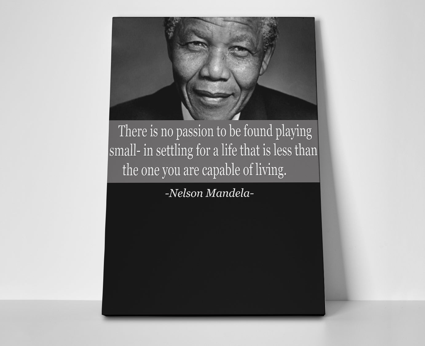 Nelson Mandela Quote Poster canvas