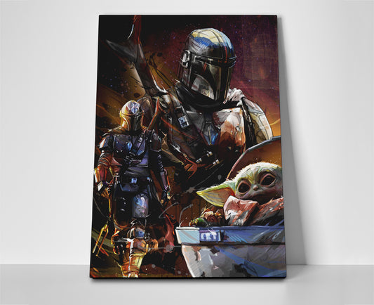 Star Wars Mandolorian Poster canvas