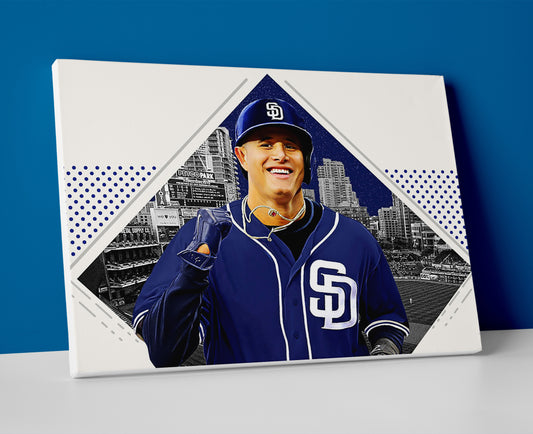 Manny Machado San Diego poster canvas wall art