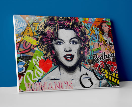 marilyn monroe at painting wall artwork poster canvas