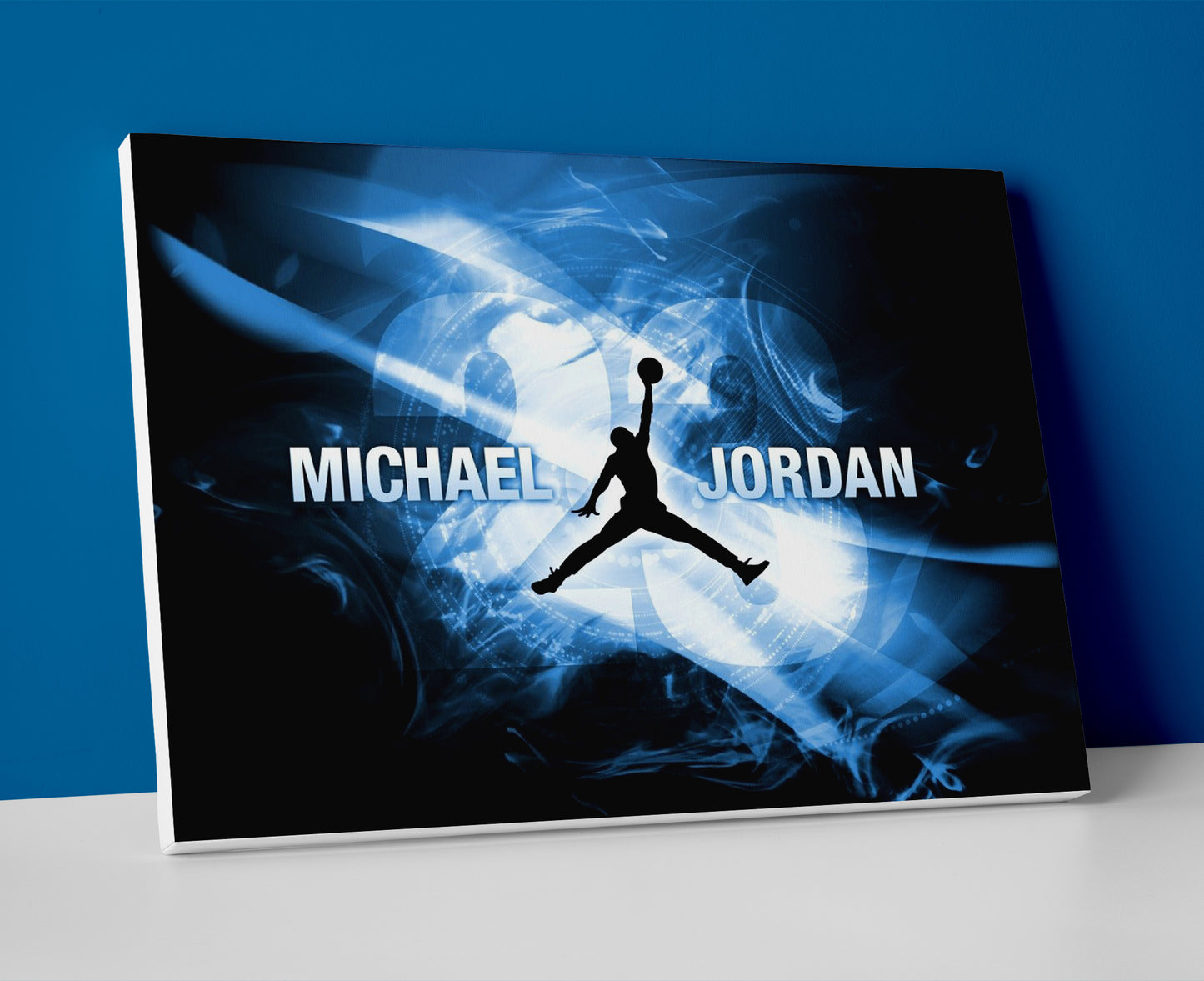 michael jordan logo poster canvas wall art