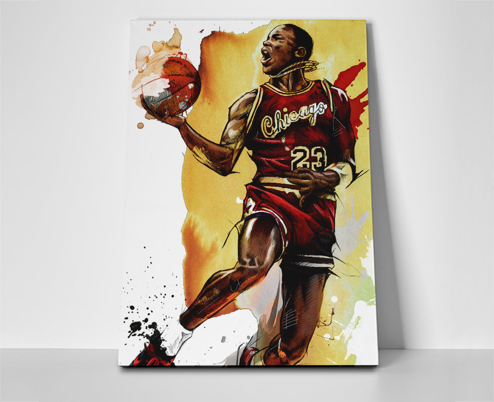 michael jordan art poster canvas painting artwork
