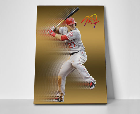 Mike Trout poster canvas