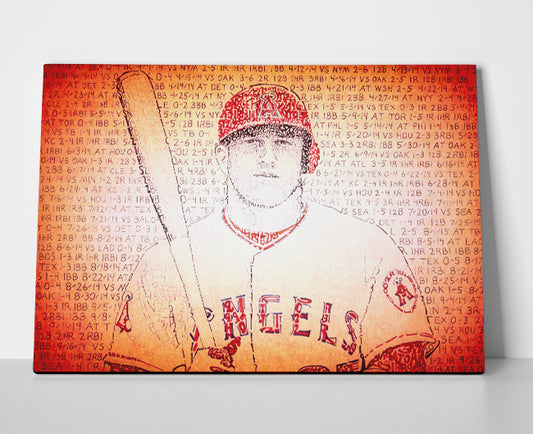 Mike Trout poster canvas