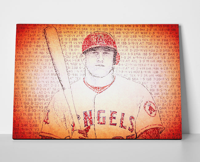 Mike Trout poster canvas