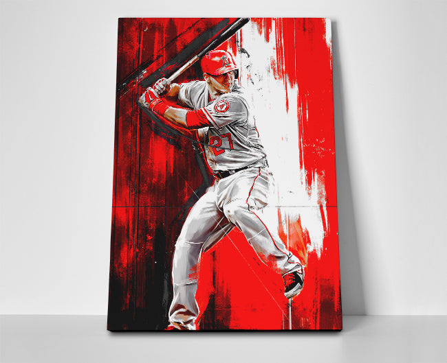 Mike Trout poster canvas