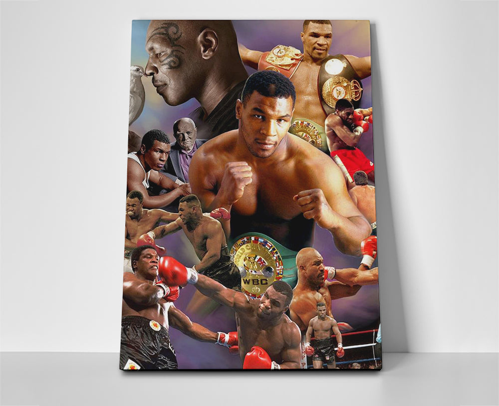 Mike Tyson Career poster canvas wall art