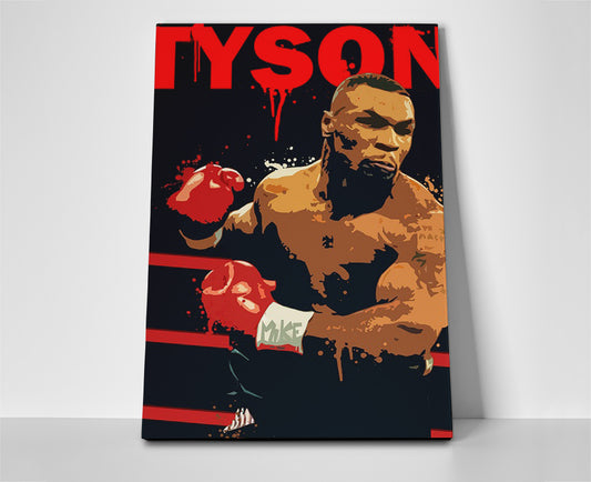 mike tyson poster canvas wall art