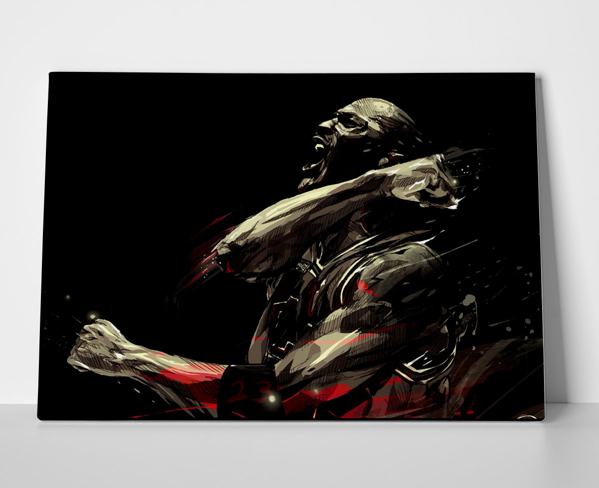 Michael Jordan Bulls Poster or Wrapped Canvas - Player Season