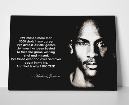 Michael Jordan quote poster canvas wall art