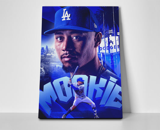 Mookie Betts Dodgers Poster canvas