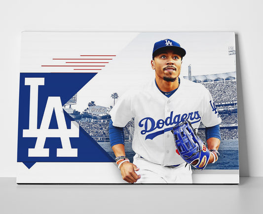 Mookie Betts Dodgers Poster canvas