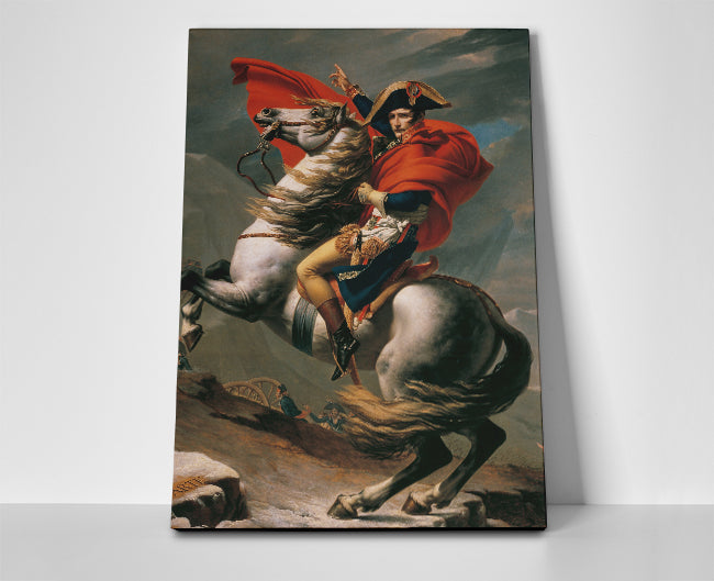 Napoleon Crossing the Alps Poster canvas