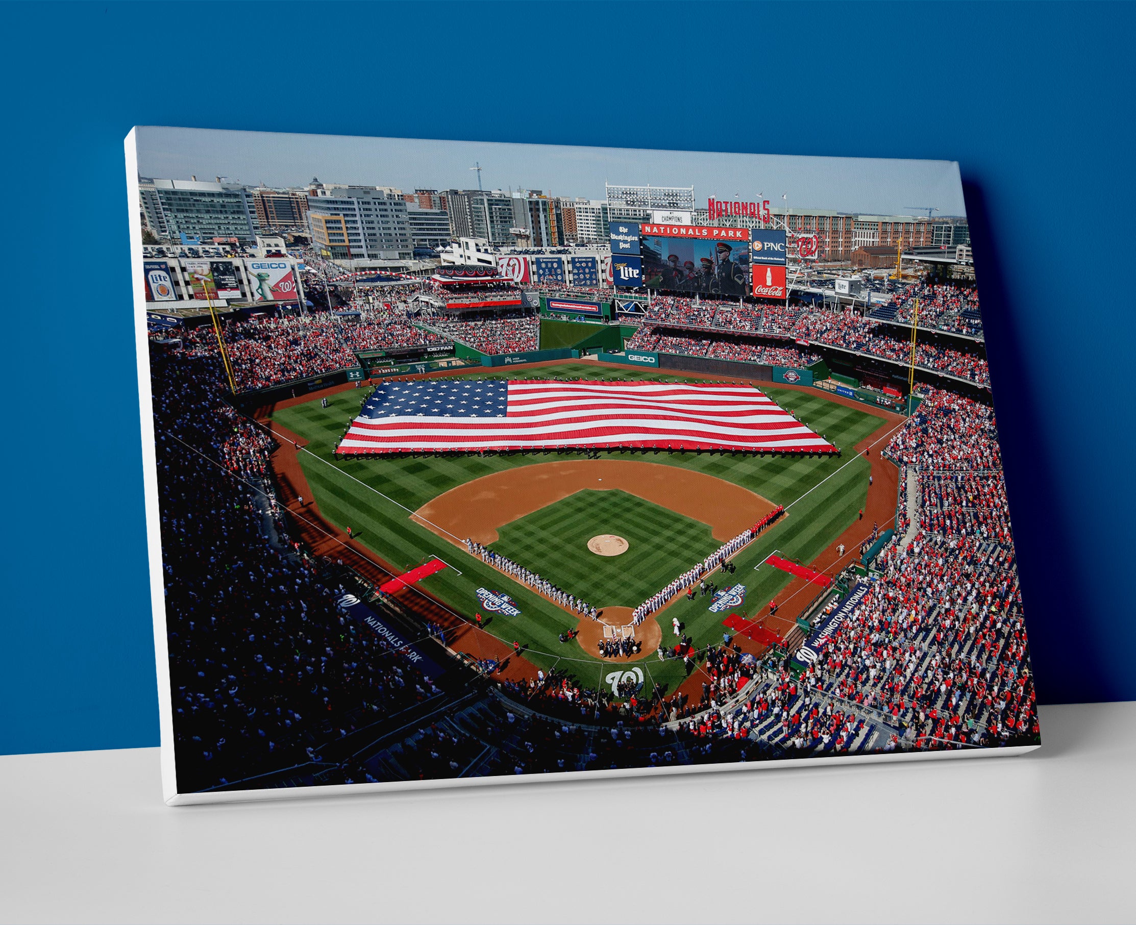 washington nationals stadium poster canvas wall art painting artwork baseball