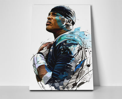 Cam Newton Panthers Poster or Wrapped Canvas