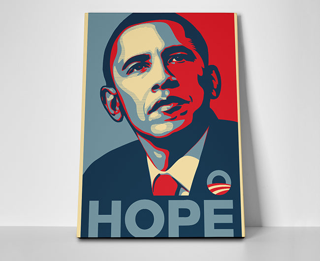 Barack Obama Hope Poster or Wrapped Canvas