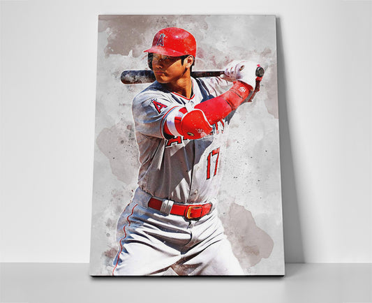 shohei ohtani poster wall art canvas painting artwork